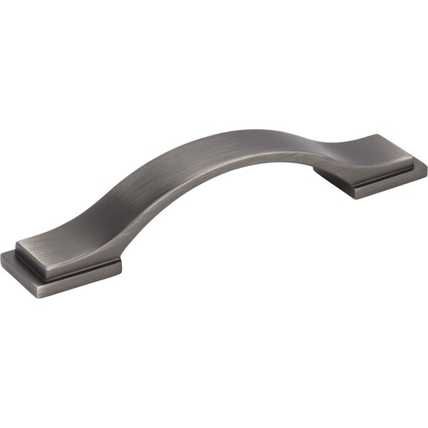 Jeffrey Alexander 96 mm Center-to-Center Brushed Pewter Strap Mirada Cabinet Pull 80152-96BNBDL - main